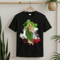San Judas Tadeo con Bandera de México T-Shirt thumb 2