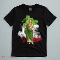 San Judas Tadeo con Bandera de México T-Shirt thumb 5