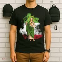 San Judas Tadeo con Bandera de México T-Shirt thumb 6