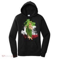 San Judas Tadeo con Bandera de México Women's Hoodie thumb 0