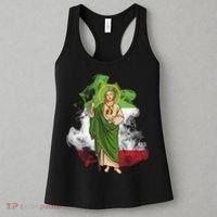 San Judas Tadeo con Bandera de México Women's Tank Top thumb 3
