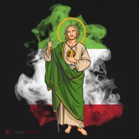 San Judas Tadeo con Bandera de México Women's Tank Top thumb 5