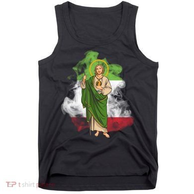 San Judas Tadeo con Bandera de México Tank Top