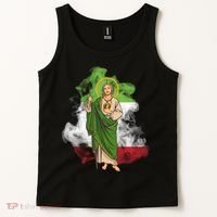 San Judas Tadeo con Bandera de México Tank Top thumb 2