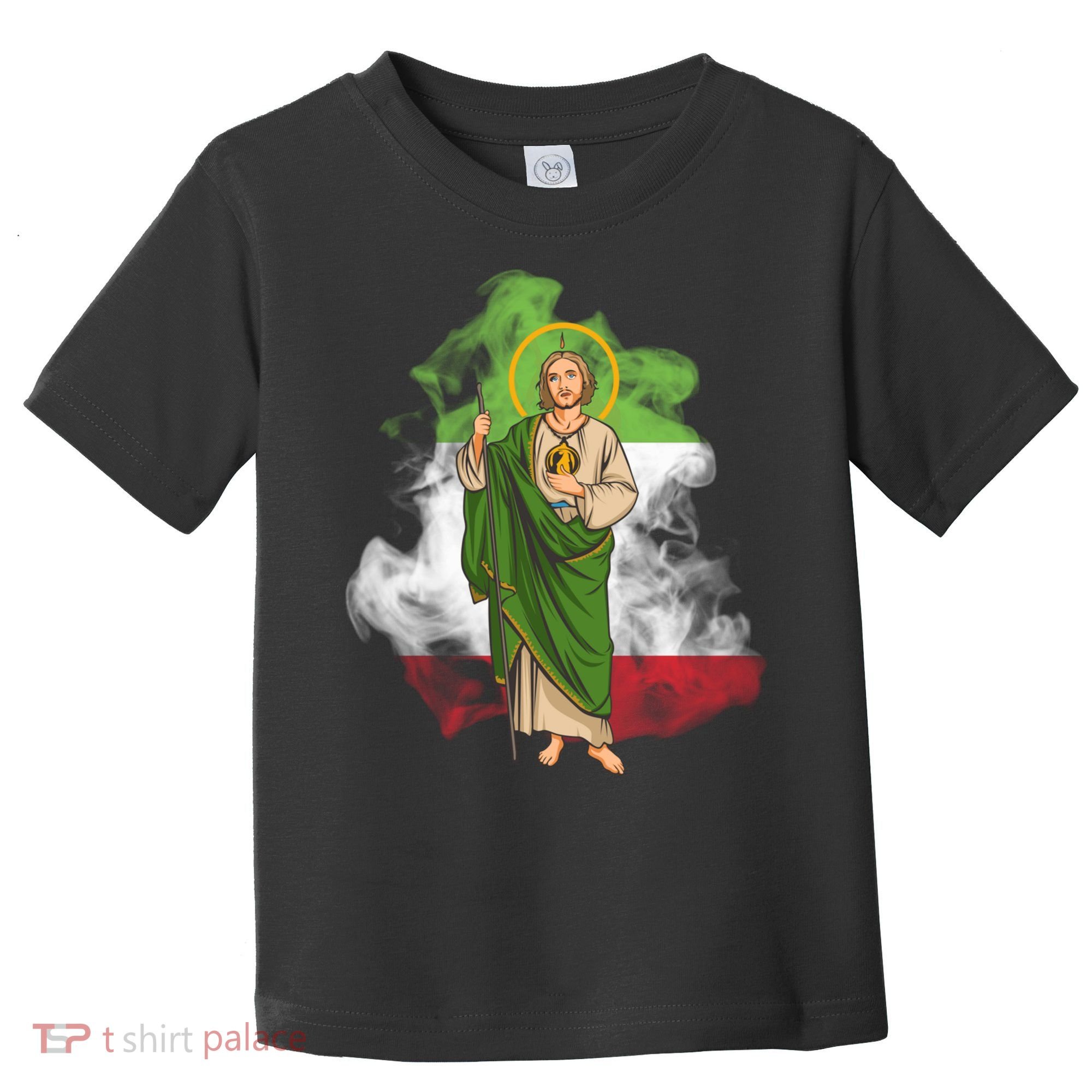 San Judas Tadeo con Bandera de México Toddler T-Shirt