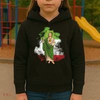 San Judas Tadeo con Bandera de México Kids Hoodie thumb 3