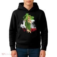 San Judas Tadeo con Bandera de México Kids Hoodie thumb 4