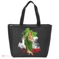 San Judas Tadeo con Bandera de México Tote Bag thumb 0