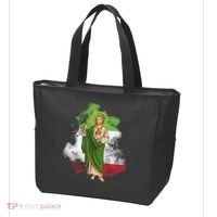 San Judas Tadeo con Bandera de México Tote Bag thumb 3