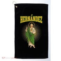 San Judas Tadeo Con Apellido HernáNdez Golf Towel thumb 0