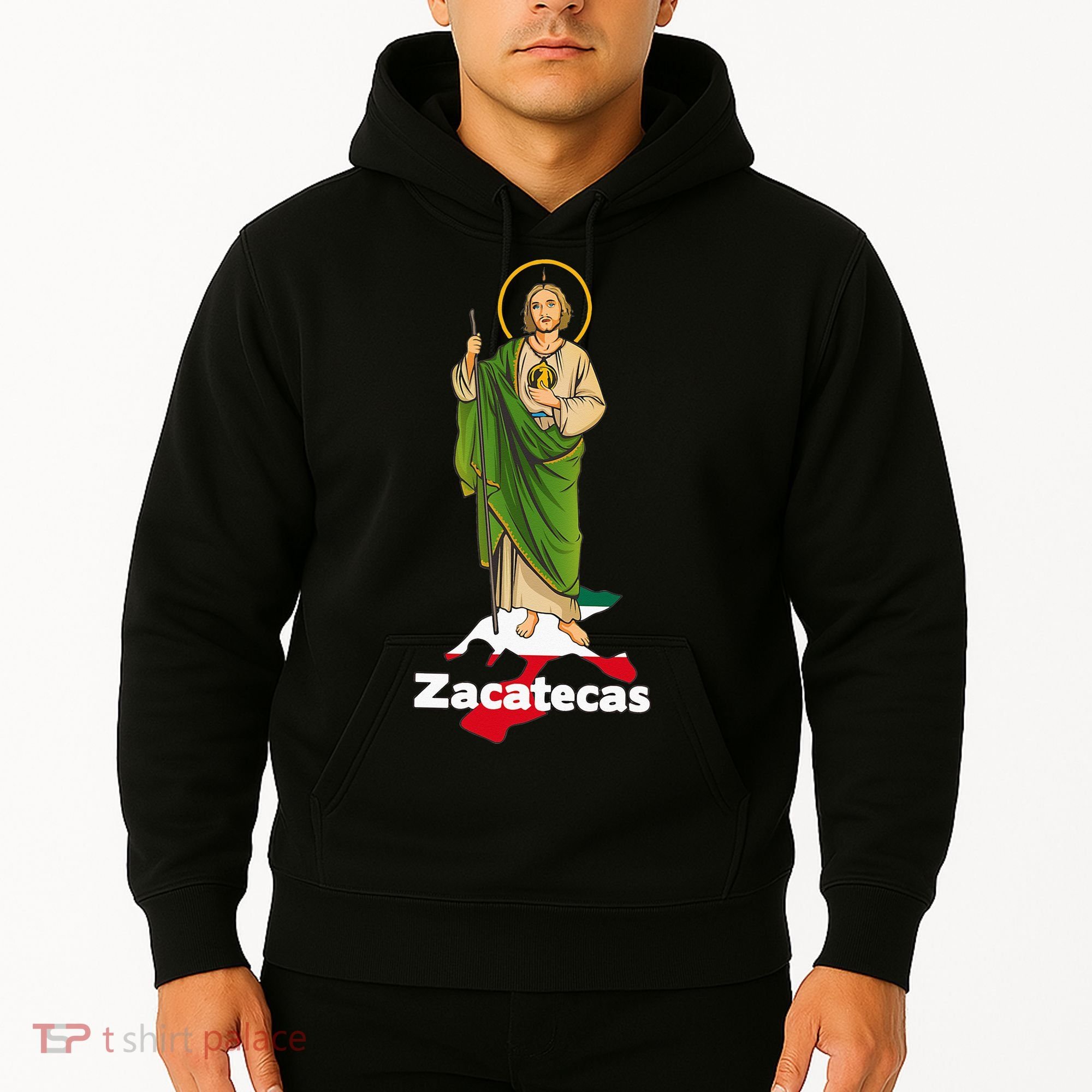 San Judas Tadeo with Zacatecas Mexico Hoodie