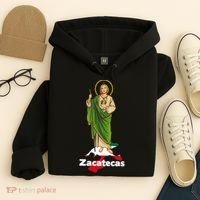 San Judas Tadeo with Zacatecas Mexico Hoodie thumb 4