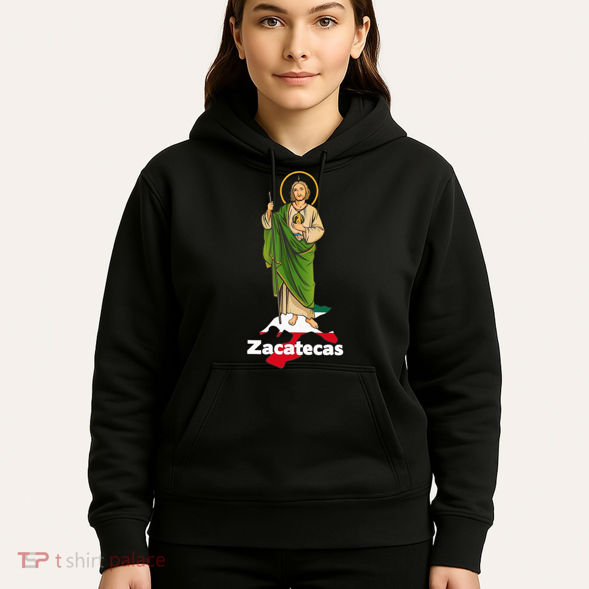 San Judas Tadeo with Zacatecas Mexico Hoodie