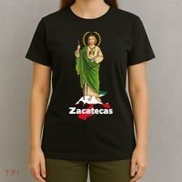 San Judas Tadeo with Zacatecas Mexico T-Shirt thumb 4