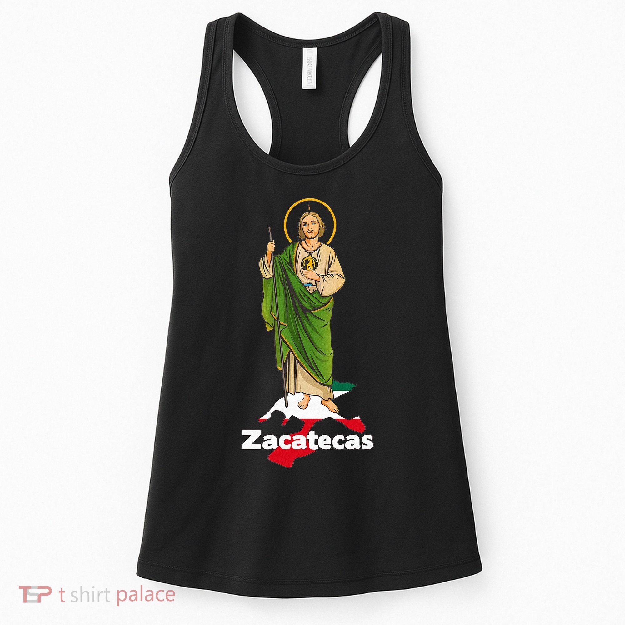 San Judas Tadeo with Zacatecas Mexico Women's Tank Top