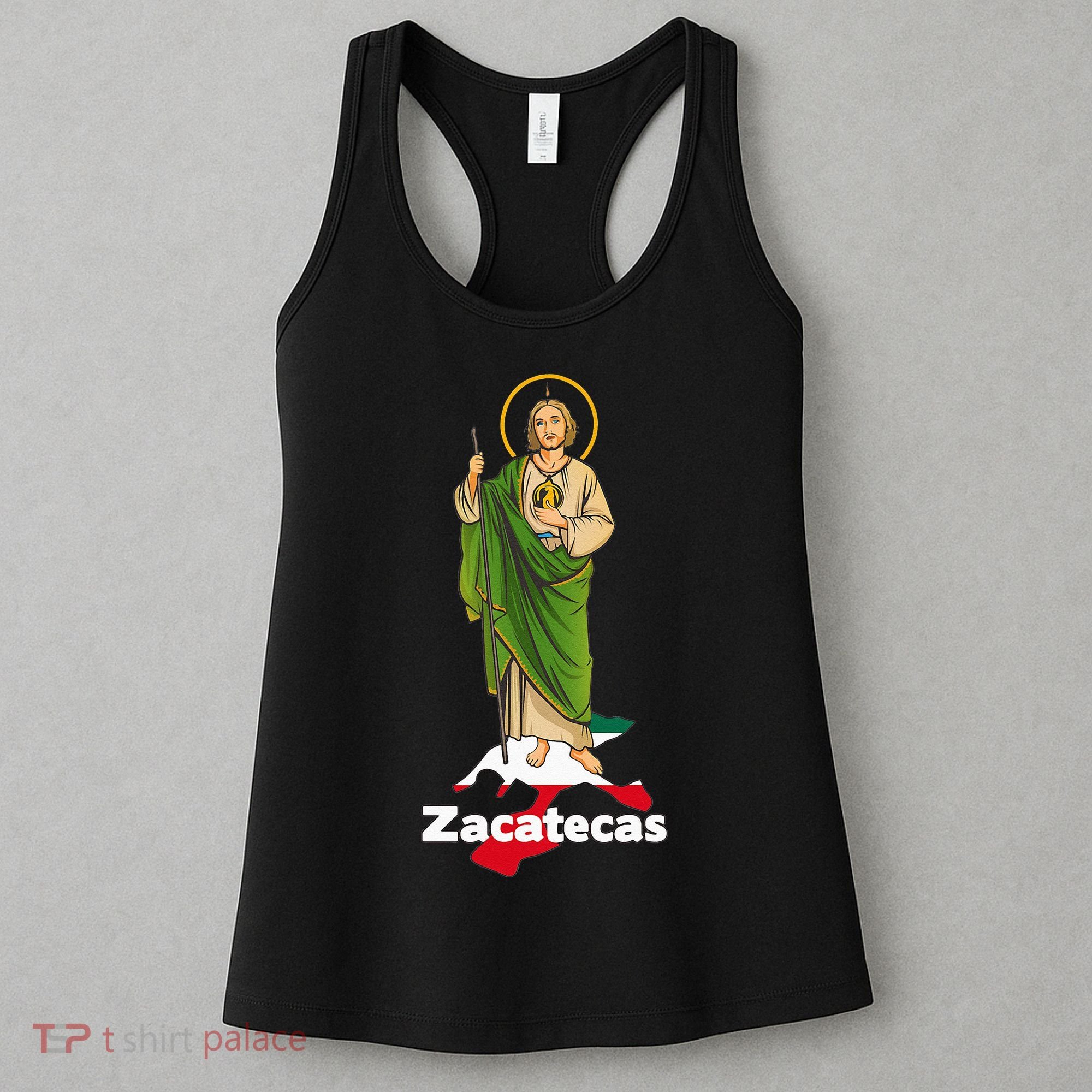 San Judas Tadeo with Zacatecas Mexico Women's Tank Top