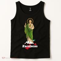 San Judas Tadeo with Zacatecas Mexico Tank Top thumb 2