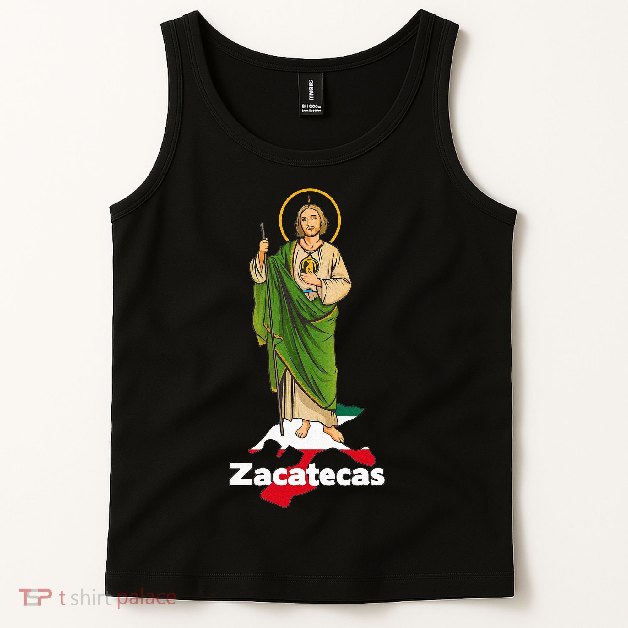 San Judas Tadeo with Zacatecas Mexico Tank Top