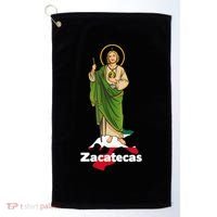 San Judas Tadeo with Zacatecas Mexico Golf Towel thumb 0
