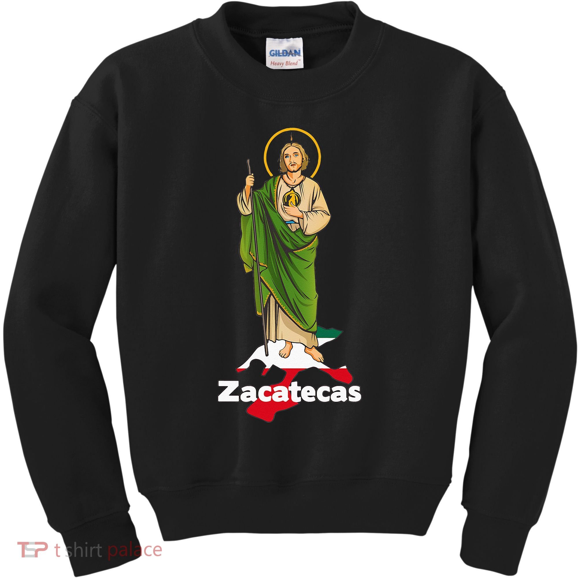 San Judas Tadeo with Zacatecas Mexico Kids Sweatshirt