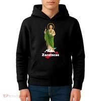 San Judas Tadeo with Zacatecas Mexico Kids Hoodie thumb 4