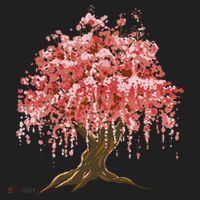 Sakura Japanese Tree Art Beanie thumb 2
