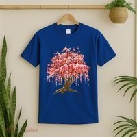 Sakura Japanese Tree Art T-Shirt thumb 2