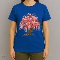 Sakura Japanese Tree Art T-Shirt thumb 4