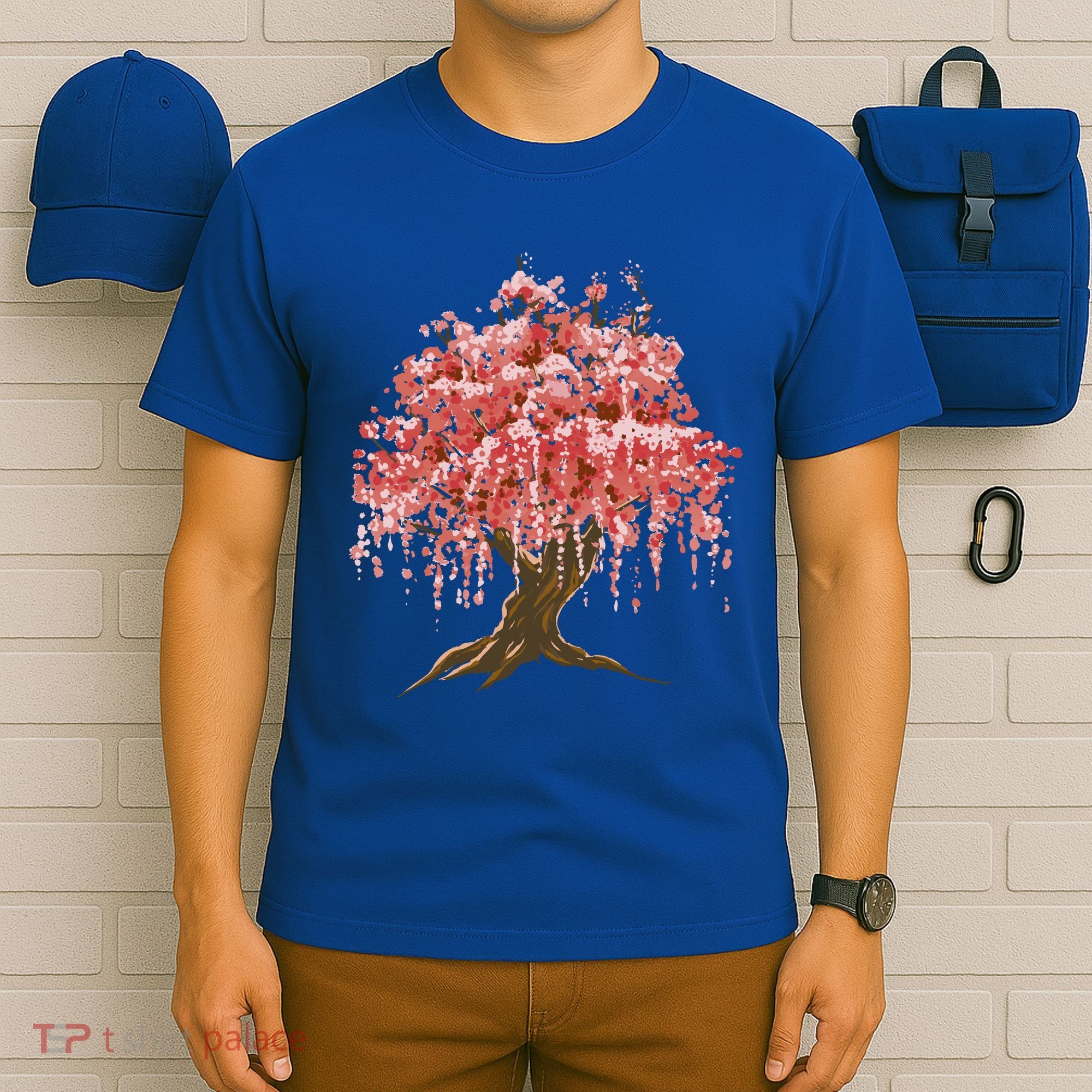 Sakura Japanese Tree Art T-Shirt