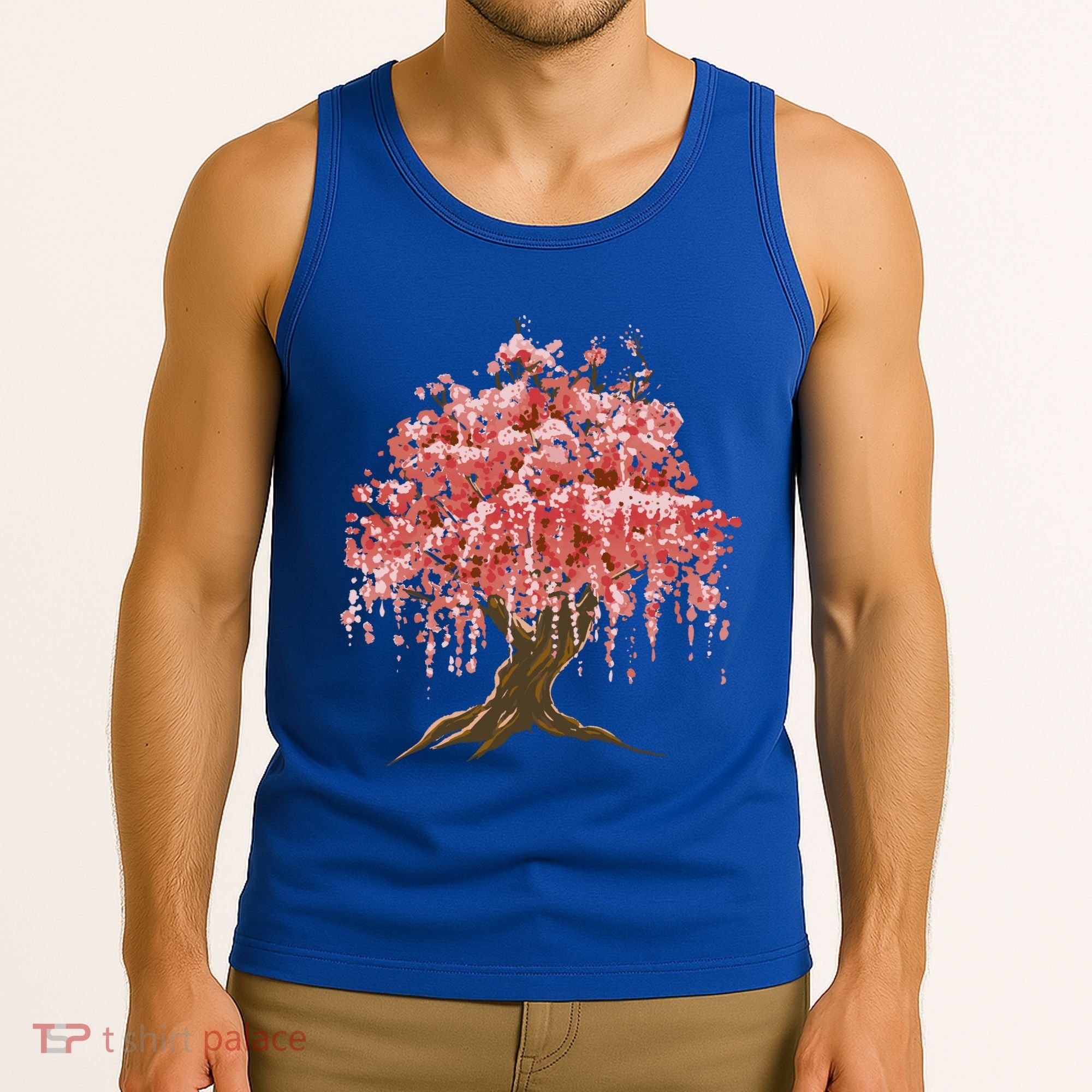 Sakura Japanese Tree Art Tank Top