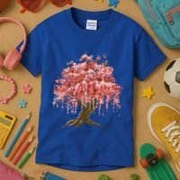 Sakura Japanese Tree Art Kids T-Shirt thumb 3