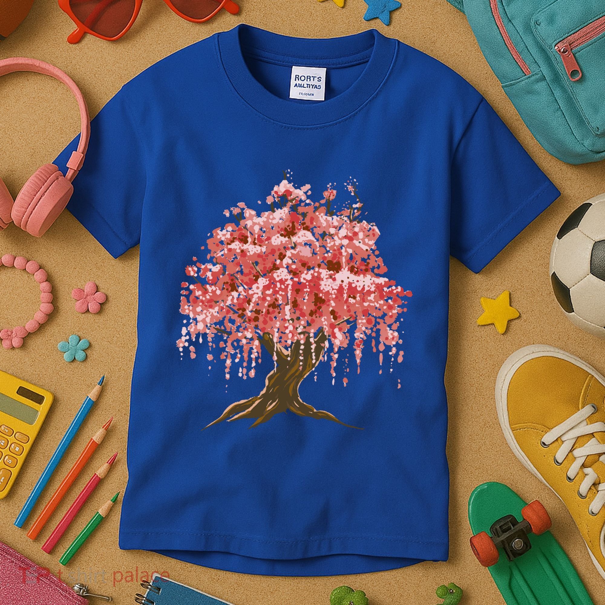 Sakura Japanese Tree Art Kids T-Shirt