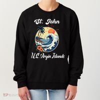 St. John Usvi Us Virgin Island Souvenir Vacation Reminder Women's Sweatshirt thumb 0
