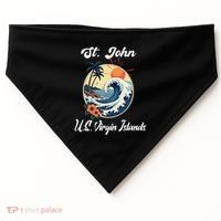 St. John Usvi Us Virgin Island Souvenir Vacation Reminder USA-Made Doggie Bandana thumb 0