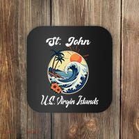 St. John Usvi Us Virgin Island Souvenir Vacation Reminder Coaster thumb 0