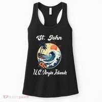 St. John Usvi Us Virgin Island Souvenir Vacation Reminder Women's Tank Top thumb 0