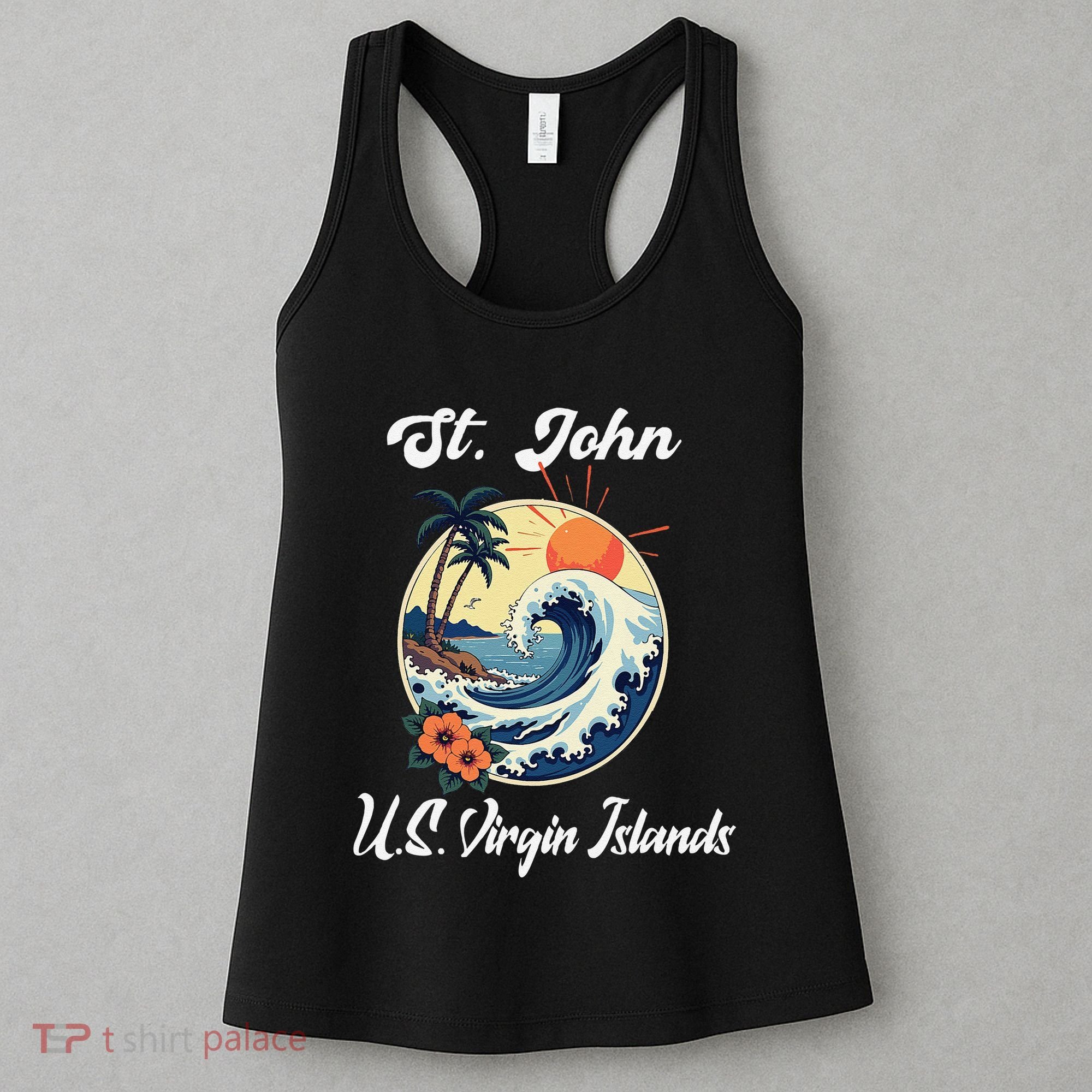 St. John Usvi Us Virgin Island Souvenir Vacation Reminder Women's Tank Top