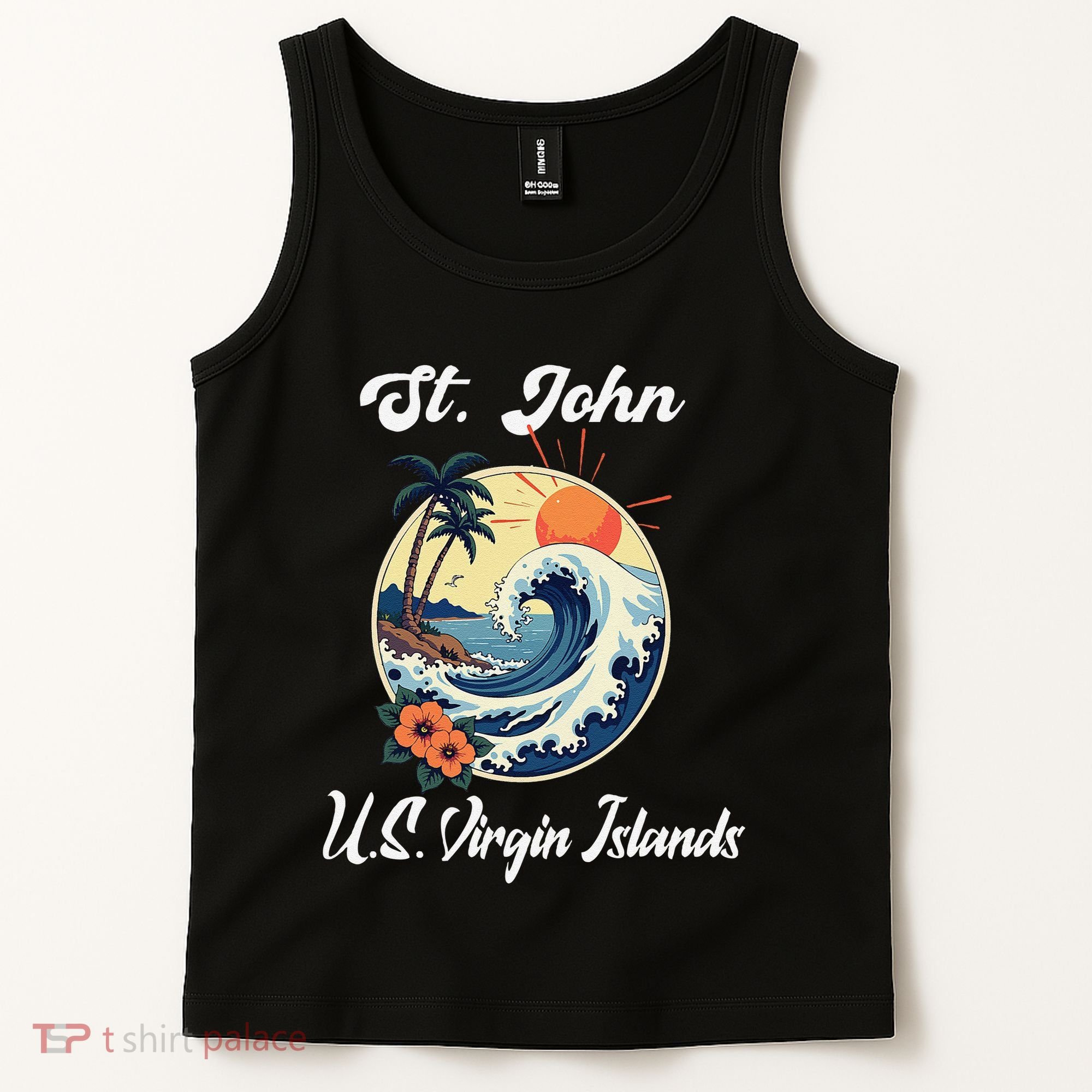 St. John Usvi Us Virgin Island Souvenir Vacation Reminder Tank Top