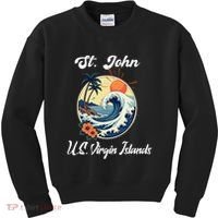 St. John Usvi Us Virgin Island Souvenir Vacation Reminder Kids Sweatshirt thumb 0