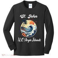 St. John Usvi Us Virgin Island Souvenir Vacation Reminder Kids Long Sleeve Shirt thumb 0