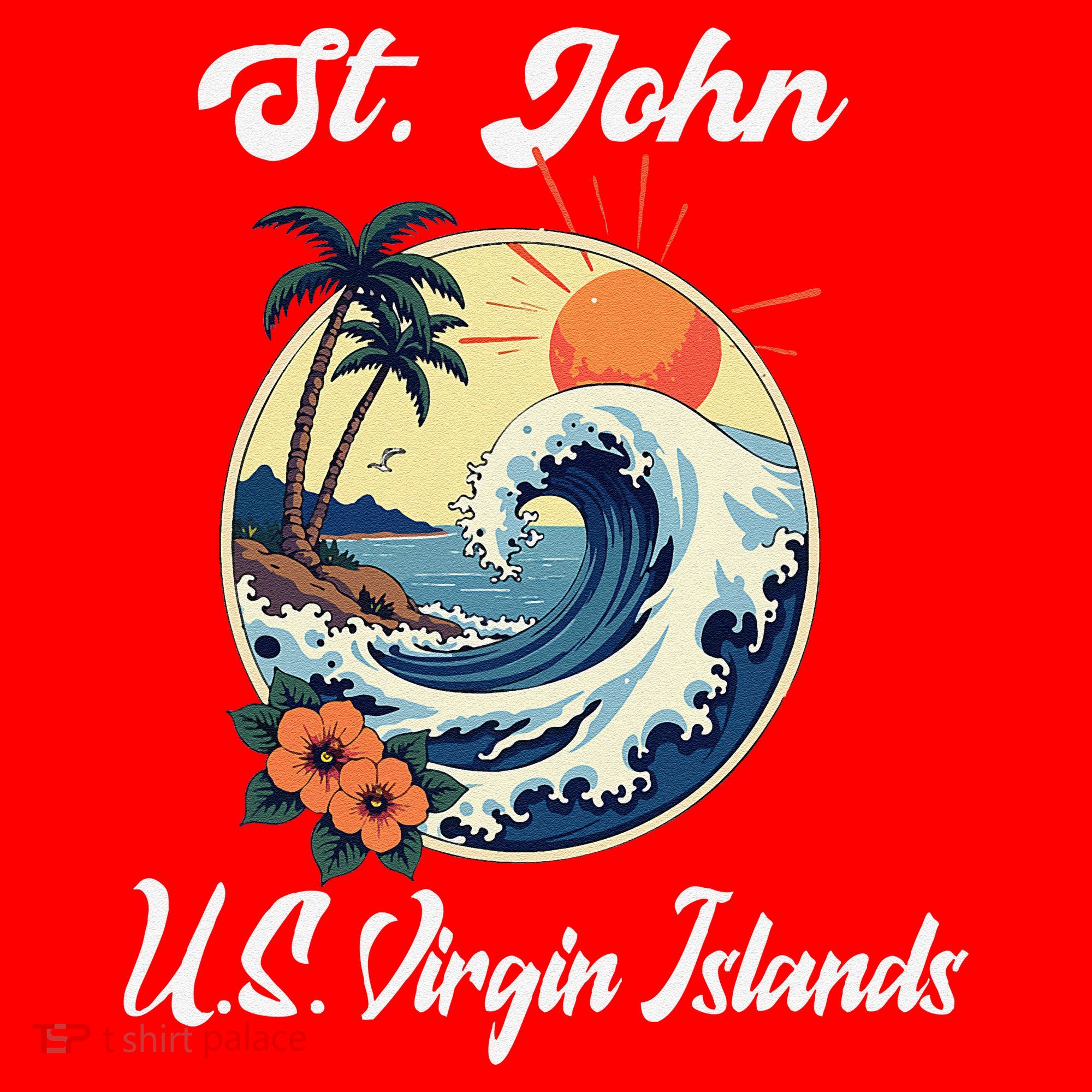 St. John Usvi Us Virgin Island Souvenir Vacation Reminder Santa Hat