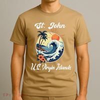 St. John Usvi Us Virgin Island Souvenir Vacation Reminder T-Shirt thumb 3