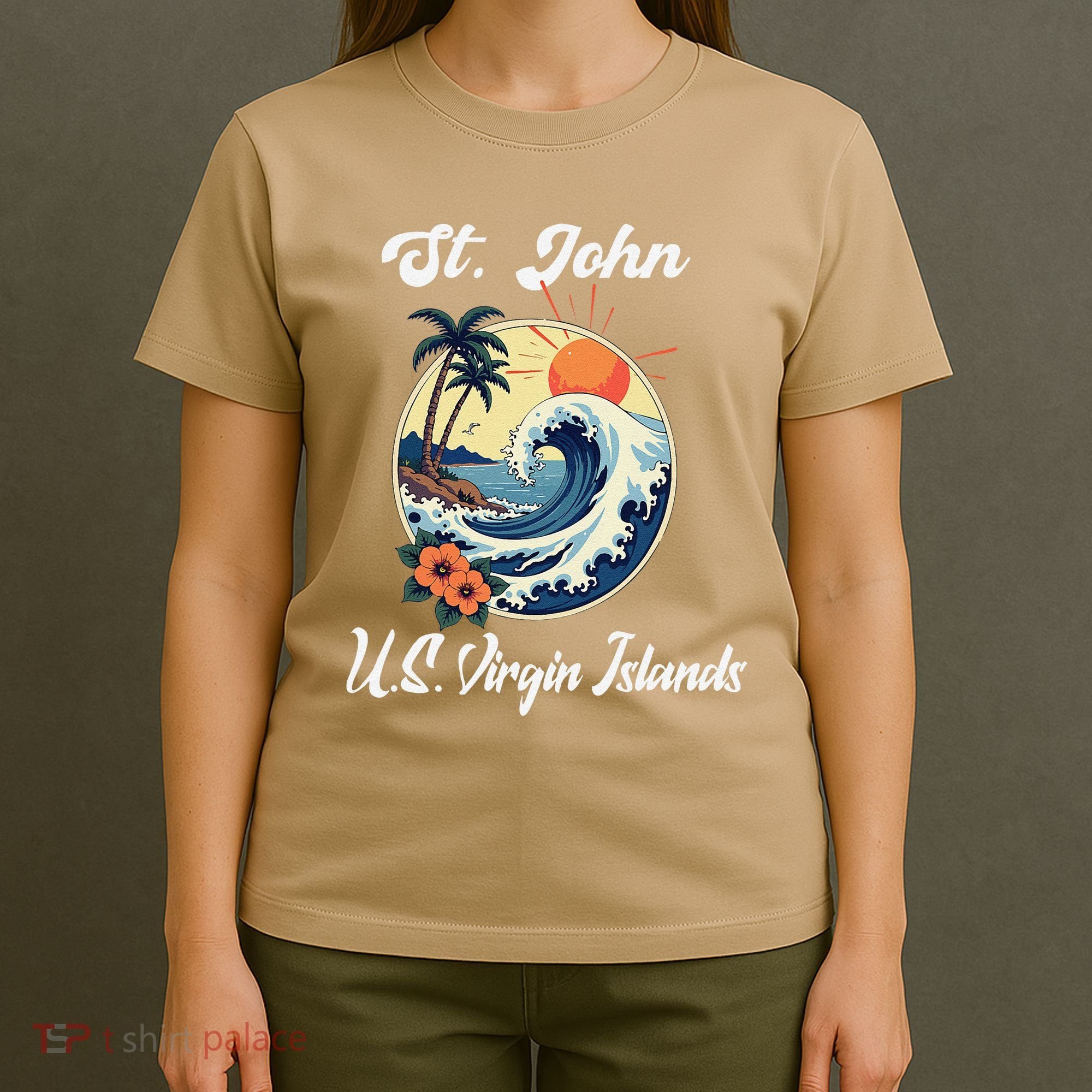 St. John Usvi Us Virgin Island Souvenir Vacation Reminder T-Shirt