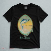 St. John USVI Vintage Retro Fishing Vacation T-Shirt thumb 5