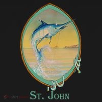 St. John USVI Vintage Retro Fishing Vacation T-Shirt thumb 7