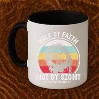 Sunset Jesus Walk By Faith Coffee Mug thumb 2