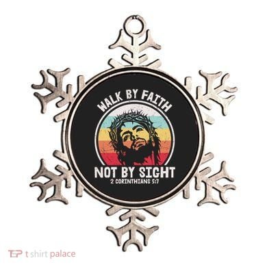 Sunset Jesus Walk By Faith Ornament