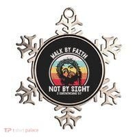 Sunset Jesus Walk By Faith Ornament thumb 0