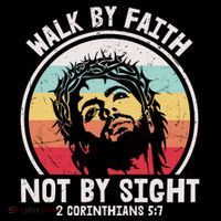 Sunset Jesus Walk By Faith Ornament thumb 1