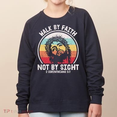 Sunset Jesus Walk By Faith Women's Sweatshirt